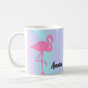 Caneca De Café Legal Holográfico, Flamingo Rosa