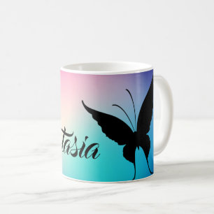 Caneca De Café Legal, incrível, Rainbow Buterfly