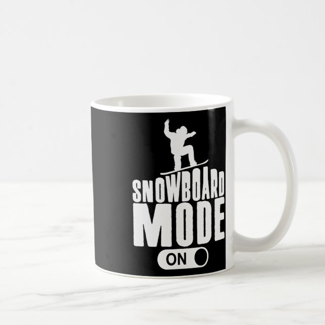 Caneca De Café Legal Jovens Snowboarder Gift Snowboard Mode (Modo (Direita)