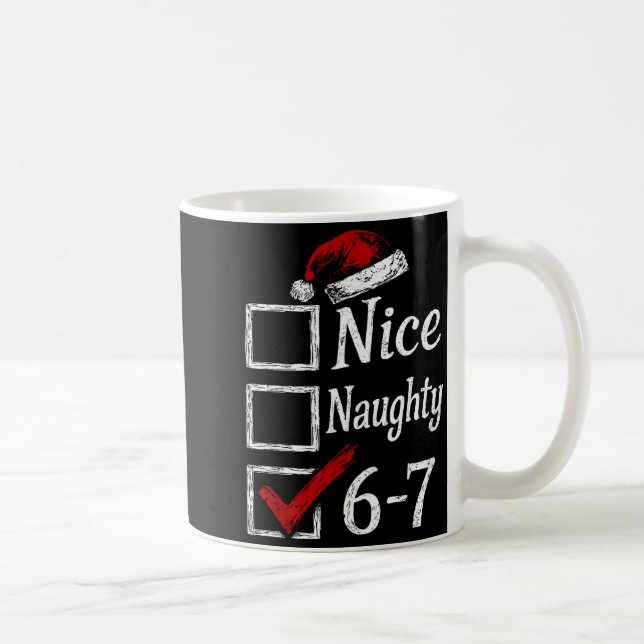 Caneca De Café Legal Levado 67 Natal Brainrot Engraçado  (Direita)
