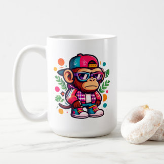Caneca De Café legal macaco, fofo mas legal para amantes de macac