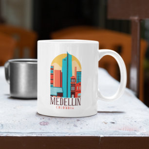 Caneca De Café Legal Medellin Colombia Cityscape