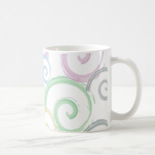 Caneca De Café Legal, modernas escovas de cor de água de ondas