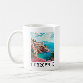 Caneca De Café Legal Retro Classic Dubrovnik Croácia