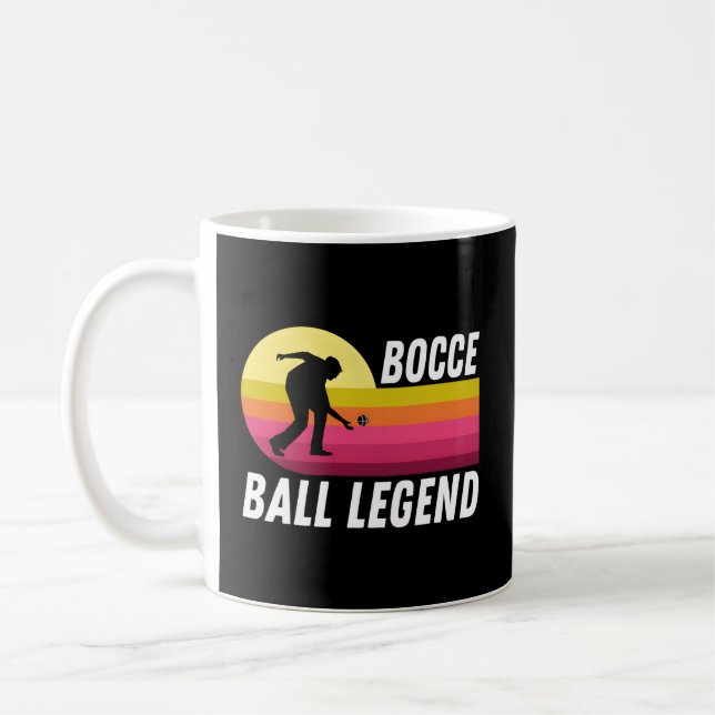 Caneca De Café Legenda de Bocce Ball (Esquerda)