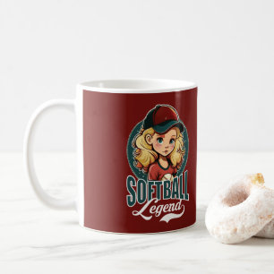 Caneca De Café Legenda de Softball