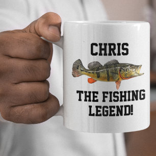 Caneca De Café Legenda Peacock Bass, nome engraçado: Pesca Legal