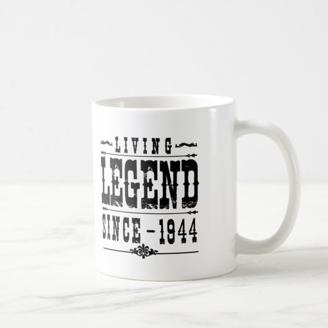 Caneca De Café Legenda viva desde 1944 (Direita)