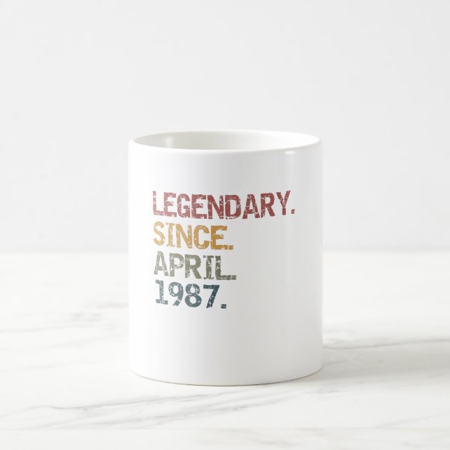 Caneca De Café Legendário desde abril de 1987 (Centro)