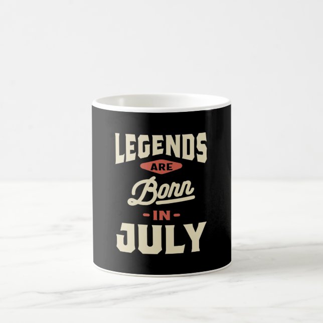 Caneca De Café Legendas são Nasceres em julho - Aniversário de ju (Centro)