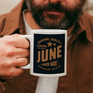 Caneca De Café Legendas são Nasceres em junho de qualidade origin