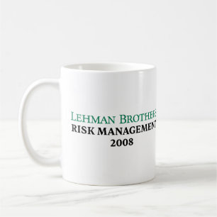 Caneca De Café Lehman Brothers Gerenciamento de Risco 2008
