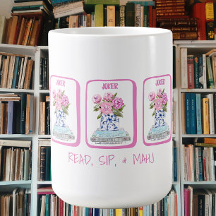 Caneca De Café Leia, Beba & Mahj Presente para Amantes de Livros 
