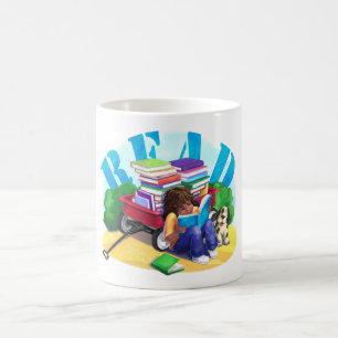 Caneca De Café LEIA Livro Vagão Arte Café Mug