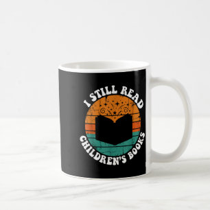 Caneca De Café Leia livros infantis homens engraçados vintage ret