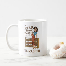 Caneca De Café Leia Mais Livros Listar Cota do Lover