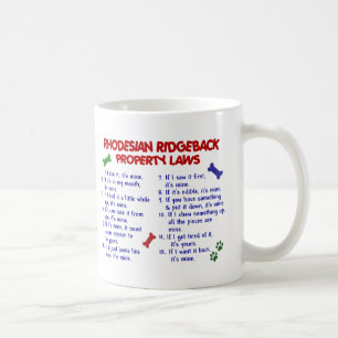 Caneca De Café Leis 2 da propriedade de RHODESIAN RIDGEBACK