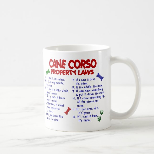 Caneca De Café Leis 2 da propriedade do BASTÃO CORSO (Direita)