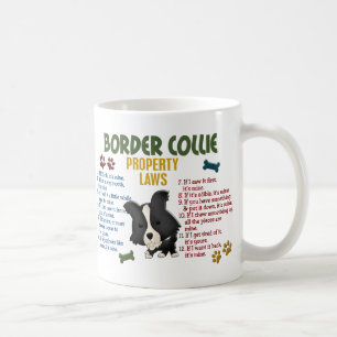Caneca De Café Leis 4 da propriedade de border collie