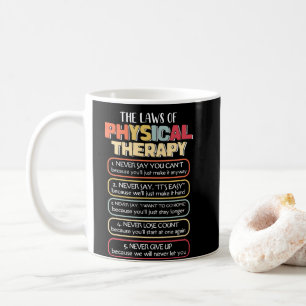 Caneca De Café Leis De Terapia Física Objetivos Motivacionais