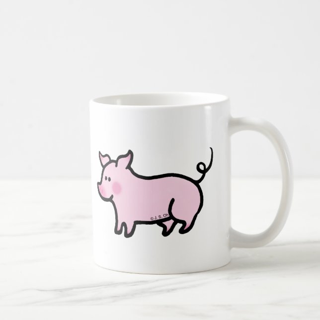Caneca De Café Leitão bonito (Direita)