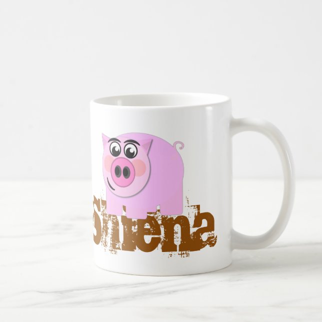 Caneca De Café Leitão feliz (Direita)