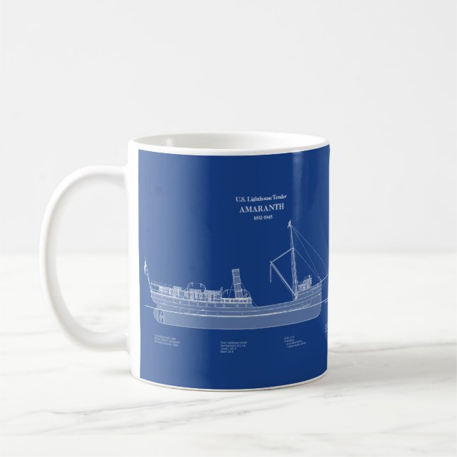 Caneca De Café Leitão USCG Amaranth - ABD (Esquerda)