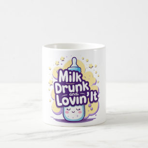 Caneca De Café Leite Bebado e Lovin’ It - Cute Baby Cote