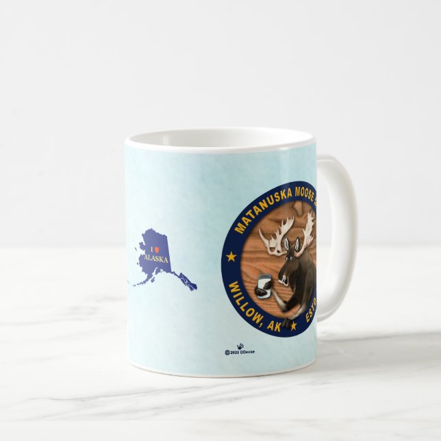 Caneca De Café Leite de Alce Matanuska (Frente Esquerda)