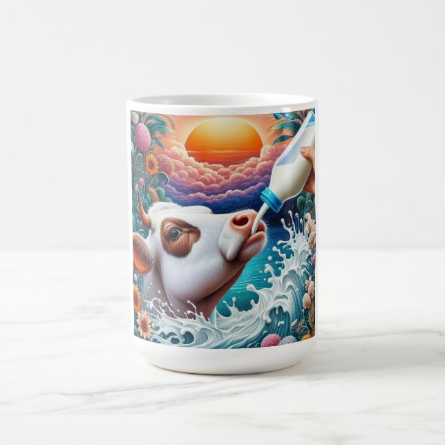 Caneca De Café Leite de bebendo de vaca (Centro)