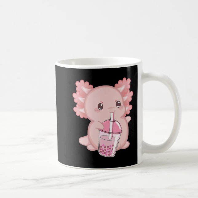 Caneca De Café Leite De Morango Cute Axolotl Japonês, Manguinheir (Direita)