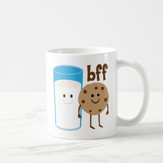 Caneca De Café Leite e biscoitos BFF (Direita)
