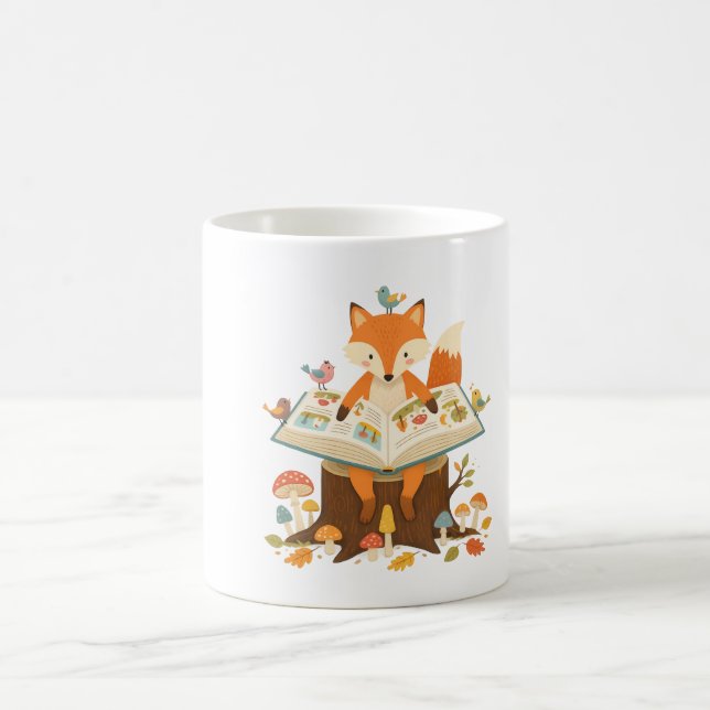 Caneca De Café Leitor da Floresta Curiosa (Centro)
