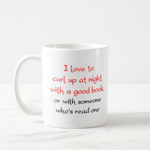 Caneca De Café leitor de livros