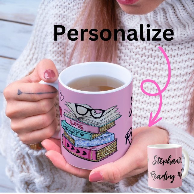 Caneca De Café leitor de livros de leitura (Criador carregado)