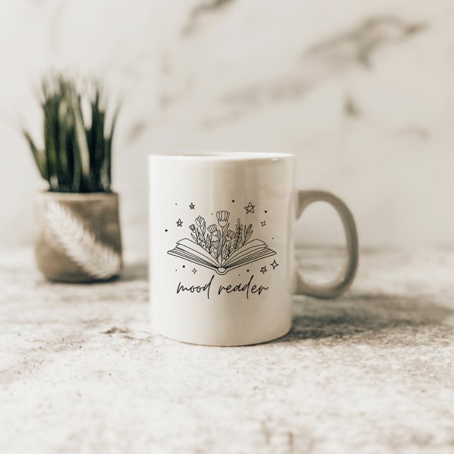 Caneca De Café Leitores de Livros Humor Floral (Criador carregado)