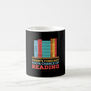 Caneca De Café Leitura - 100% de chance de ler livros engraçados