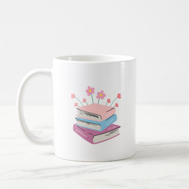 Caneca De Café Leitura de Comida do Livro (Esquerda)