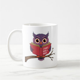 Caneca De Café Leitura de Coruja