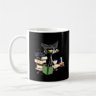 Caneca De Café Leitura De Gato E Café Porque O Assassinato Está E