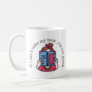 Caneca De Café Leitura de Literatura Se eu não puder pegar meu li
