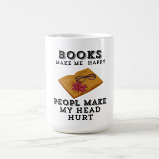 Caneca De Café Leitura de outono de livros de retração me deixa f