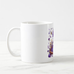 Caneca De Café Leitura de Tarot Fantasma Arte Mística de Hallowee