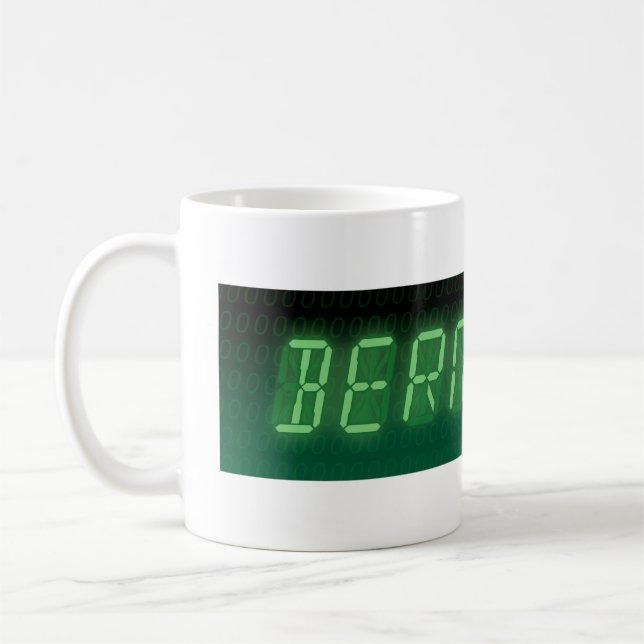 Caneca De Café Leitura Digital Bernie Sanders (Esquerda)