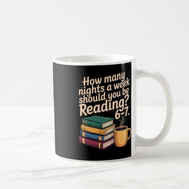 Caneca De Café Leitura Divertida 6 7 Seis Sete Meme Professor de  (Direita)