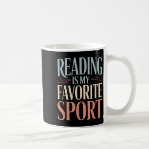 Caneca De Café Leitura Engraçada É Meu Livro De Esporte Favorito