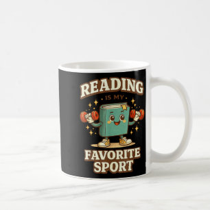 Caneca De Café Leitura engraçada é o esporte favorito do amante d