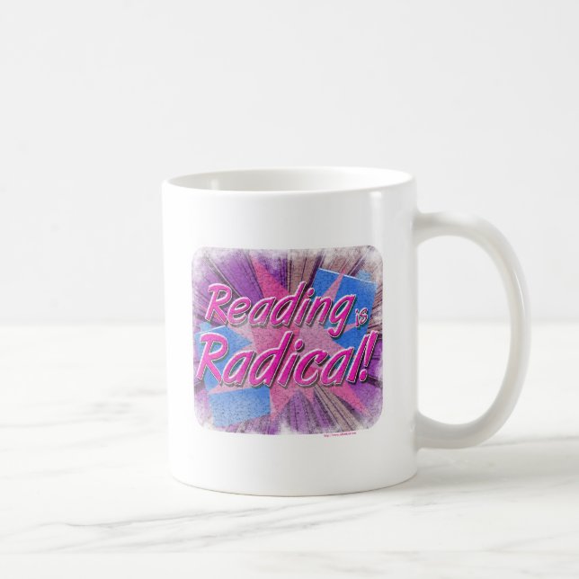 Caneca De Café Leitura legal é o slogan Rad Booklover (Direita)