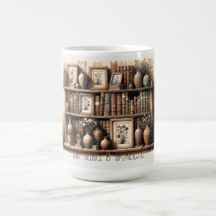 Caneca De Café Leituras Antigas e Blooms