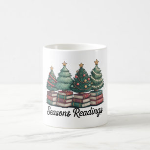 Caneca De Café Leituras de Temporadas Club de Livros de Natal Vin